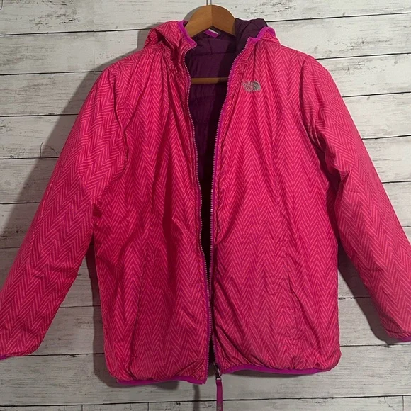 The North Face Girls reversible Jacket size XL - Picture 5 of 11